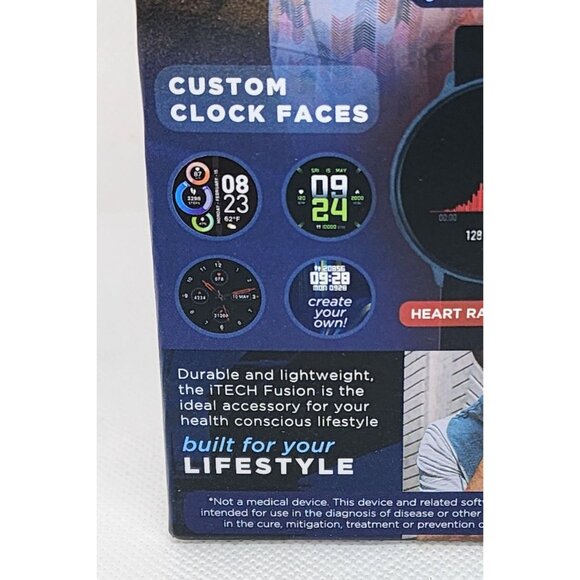 iTech Fusion 2 Smartwatch: Durable & Lightweight | Salmon Band | Android & iOS - Picture 8 of 16